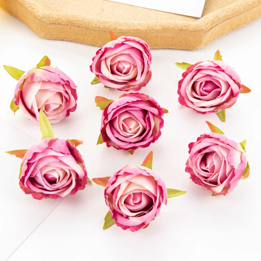 Silk Artificial Rose Heads 10/20 Pcs – Wedding & Home Decor Artificial Silk Flowers Axl Rose Red 20 pcs