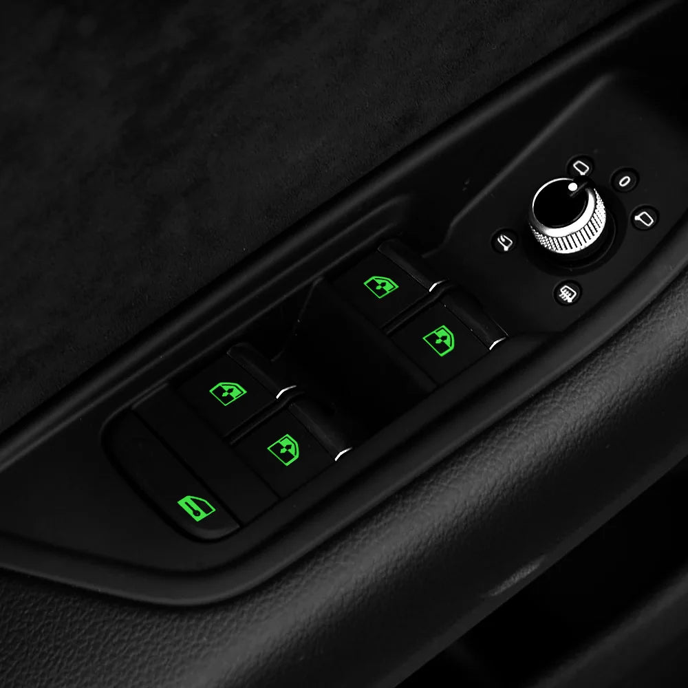 Car Luminous Switch Stickers – 117pc Rocker Button Decals Car Switch Decals Axl