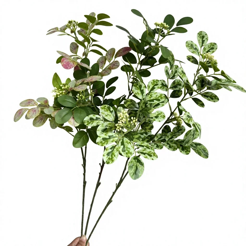 80CM Artificial Green Leaf Branch – Indoor & Outdoor Decor Artificial Plant Branch Axl