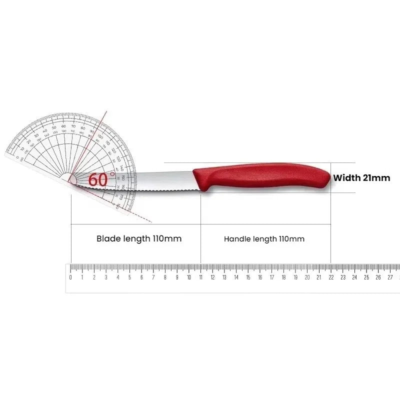 Stainless Steel Serrated Fruit & Bread Knife – Round Tip Serrated Kitchen Knife Axl
