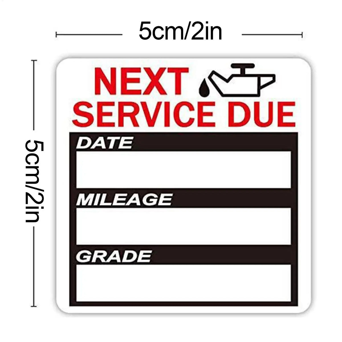 Oil Change Reminder Stickers 40 Pack – Car & Motorcycle Window Vehicle Reminder Stickers Axl