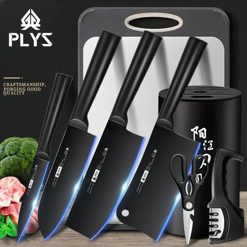 PLYS Kitchen Knife Set – Sharp Stainless Steel Cleaver Set Kitchen Knife Set Axl