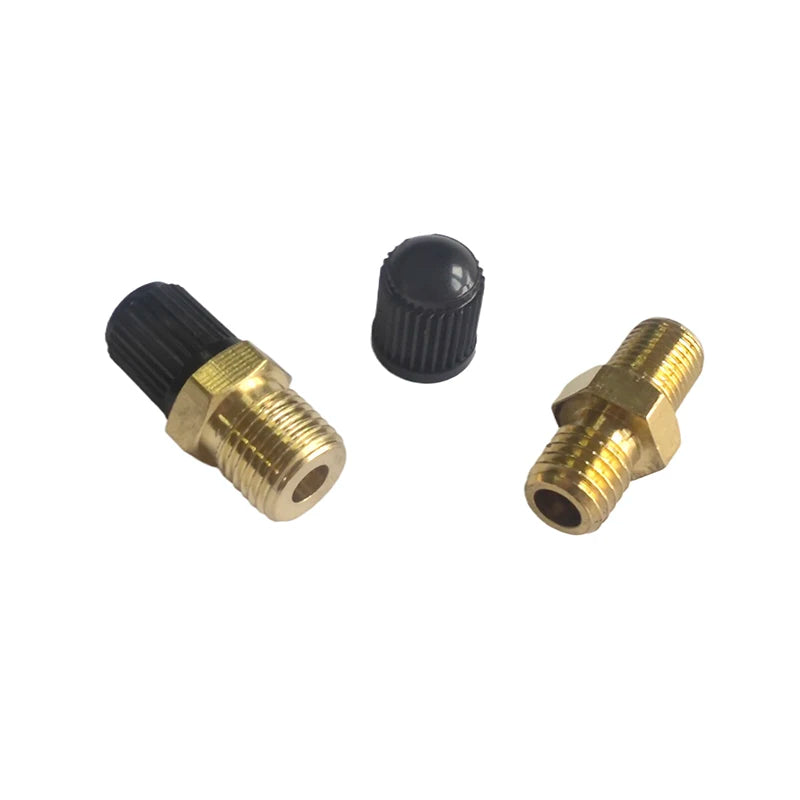 Hexagonal Brass Tank Fill Valve M8/M10 Threaded Valve Core Air Tank Valve Axl