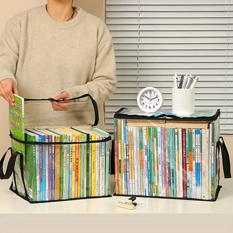 Transparent Flip-Top Storage Box – Large Plastic Organizer Bin Storage Organizer Bin Axl