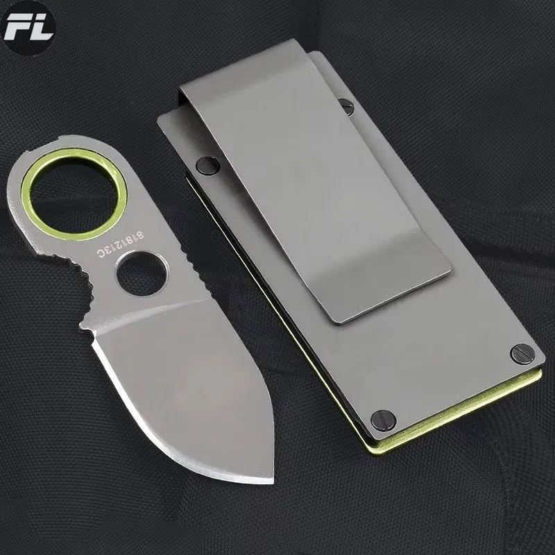 Mini EDC Keychain Knife – Stainless Steel Portable Fruit Blade EDC Keychain Knife Axl 1PCS