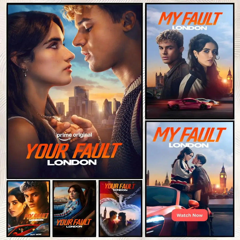 My Fault Movie Poster – Self-Stick HD PVC Waterproof Wall Art Movie Wall Poster Axl