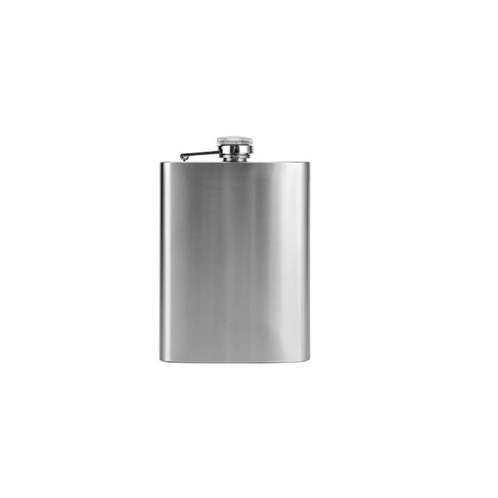 Stainless Steel Hip Flask – Leakproof Portable Whisky Flask Hip Flask Axl 8oz(224ml)-Silver
