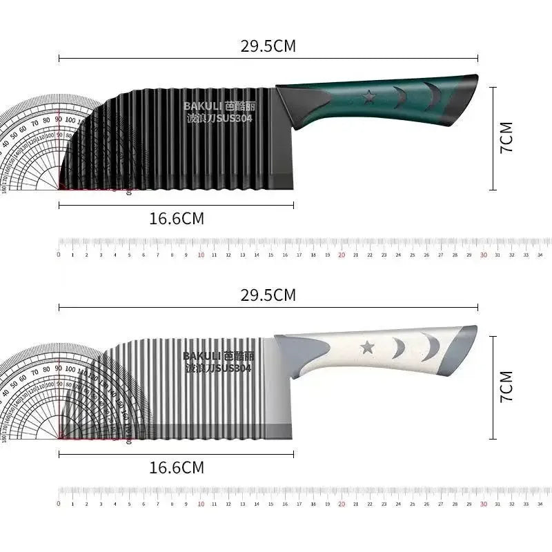 Stainless Steel Wavy Potato Slicer & Vegetable Curly Cutter Vegetable Cutter Knife Axl