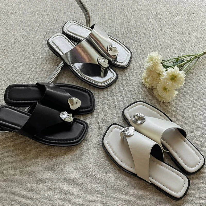 Women's Flat Ring Toe Sandals – Summer Flip Flops EU 33–45 Flat Toe Sandals Axl