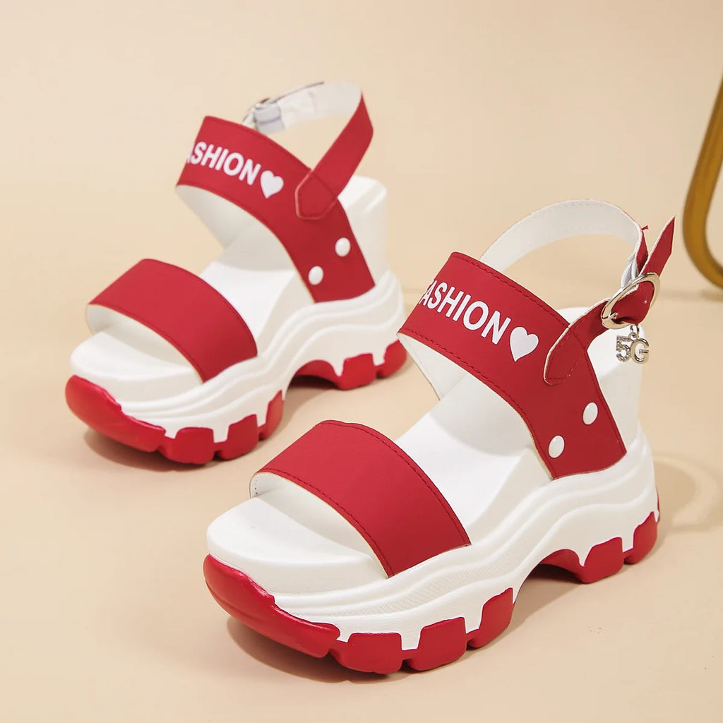 Women's Platform Gladiator Wedge Sandals – Chunky High Heel Platform Wedge Sandals Axl