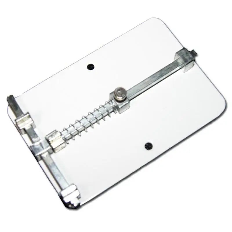 Universal PCB Board Holder – Stainless Steel Soldering Clamp PCB Board Holder Axl Silver