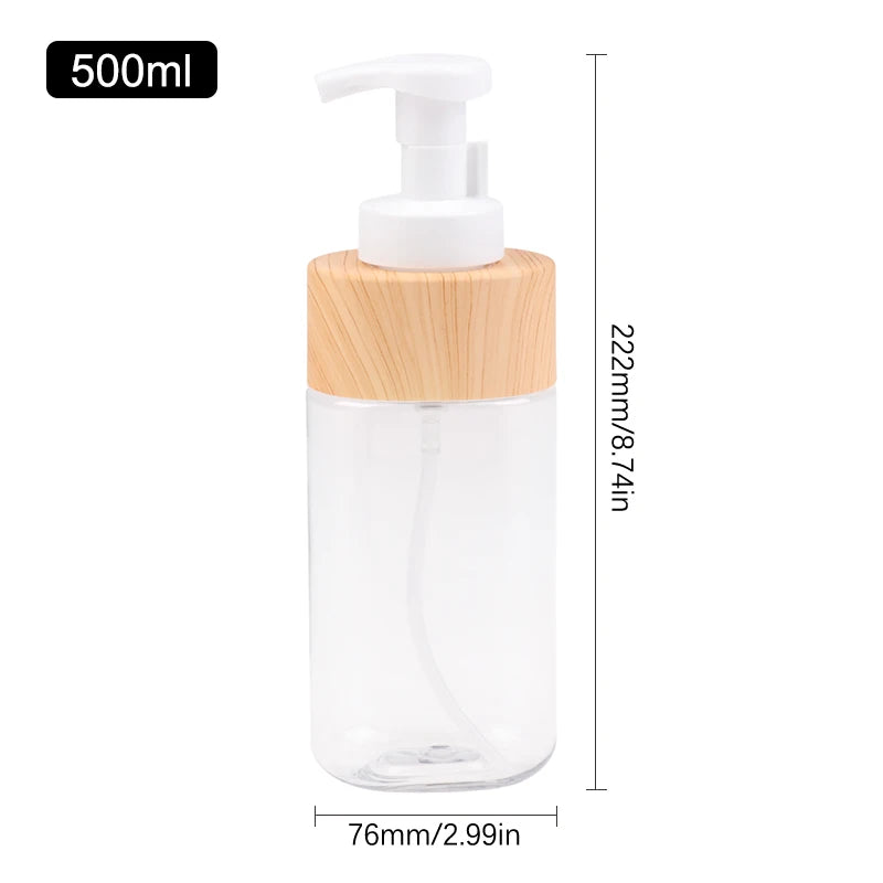 Foaming Soap Dispenser 300/500ml – Refillable Pump Bottle Foam Soap Dispenser Axl 500ml wood