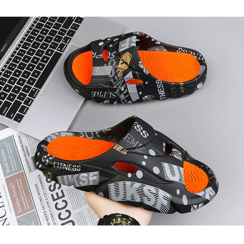 YBQJOO Men's Anti-Slip Beach Slippers | Outdoor Casual Shoes Men's Beach Slippers Axl