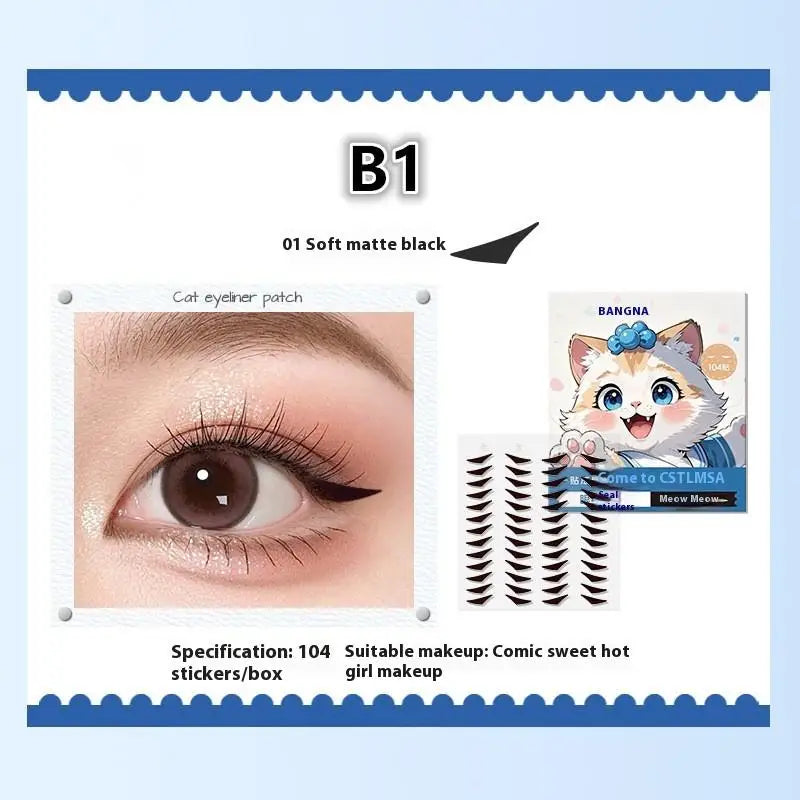 Eyeliner Seal Stickers Waterproof Sweat-Proof | 104–128 Pcs Eyeliner Stickers Axl B1