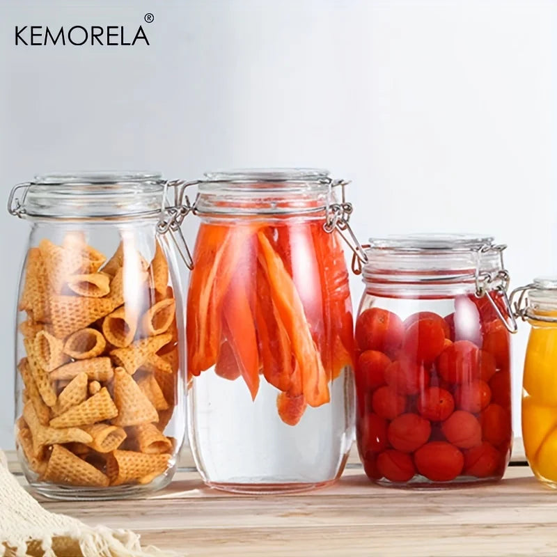 Borosilicate Glass Airtight Storage Jar – BPA-Free & Dishwasher Safe Glass Storage Jar Axl