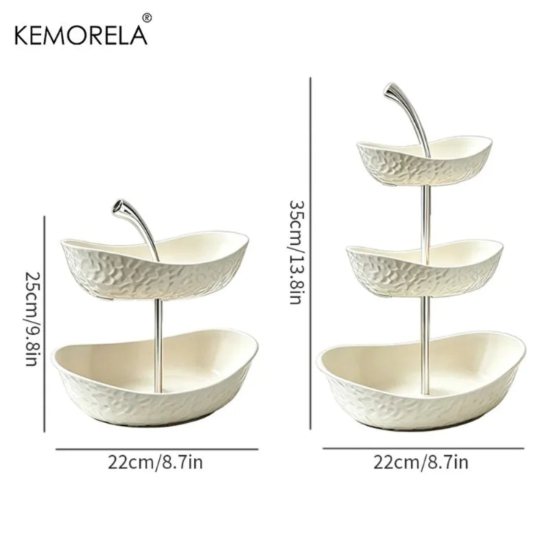 KEMORELA 2/3 Tier Fruit & Vegetable Basket | Kitchen Storage Rack Kitchen Storage Basket Axl