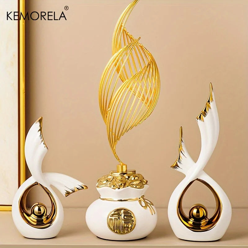 KEMORELA Luxury Ceramic Statue – Home & Office Décor Figurine Decorative Figurine Axl