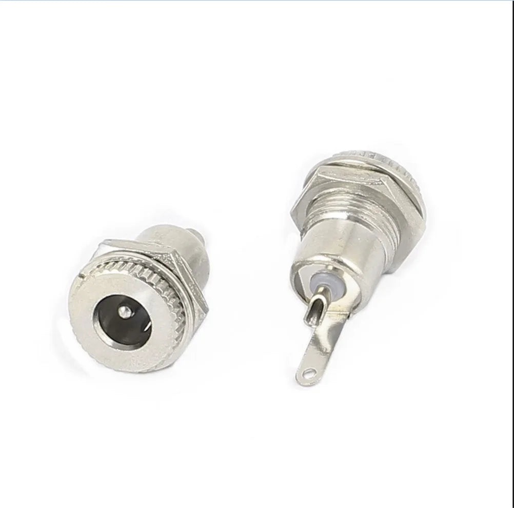 5-Pack DC Power Jack Socket Female Panel Mount 5.5mm x 2.1mm DC Power Connector Axl