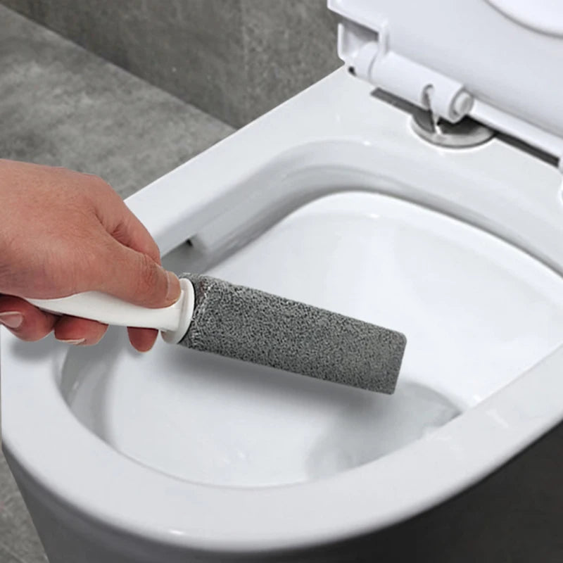Pumice Stone Toilet Brush Wand – Limescale & Stain Remover Pumice Cleaning Brush Axl