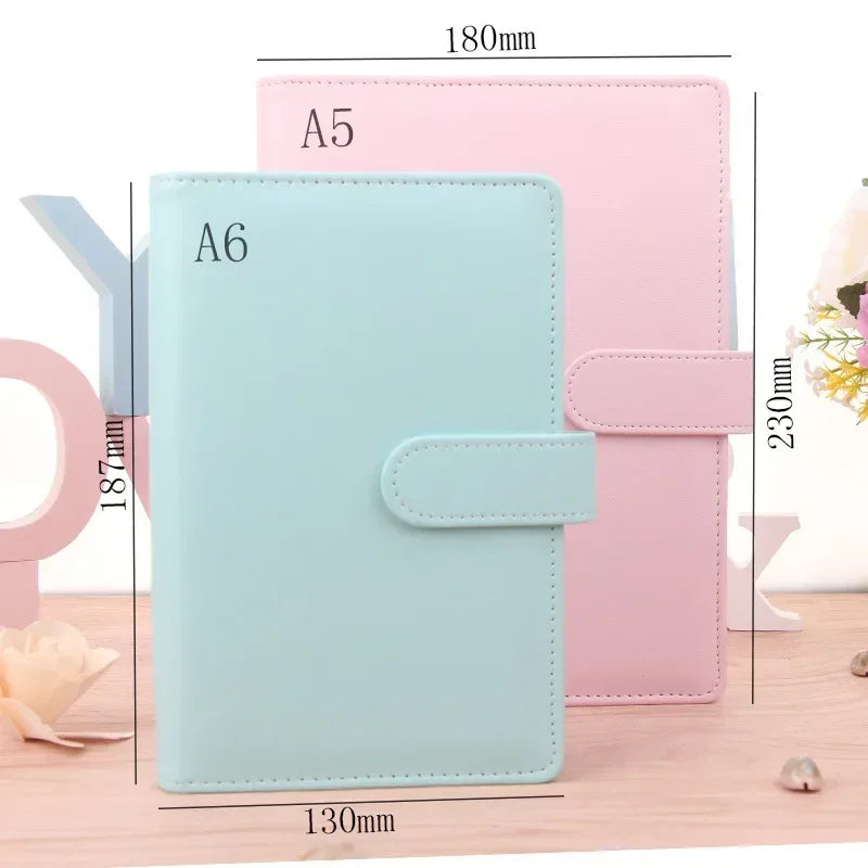 Vintage Leather Ring Binder Notebook A5 A6 | Refillable Organizer Ring Binder Notebook Axl