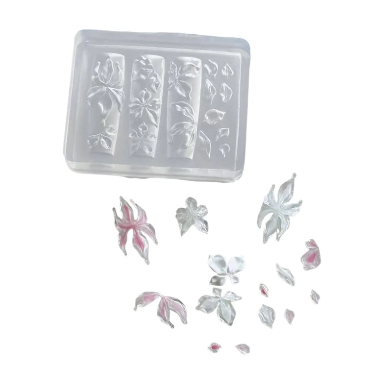 3D Ice Crystal Flower Silicone Nail Art Mold – DIY Acrylic Nail Art Mold Axl