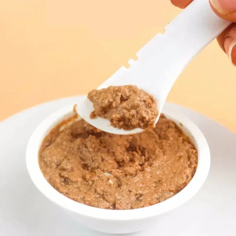 Silicone Pet Can Spoon & Airtight Lid – Cat & Dog Feeder Tool Pet Feeding Tool Axl