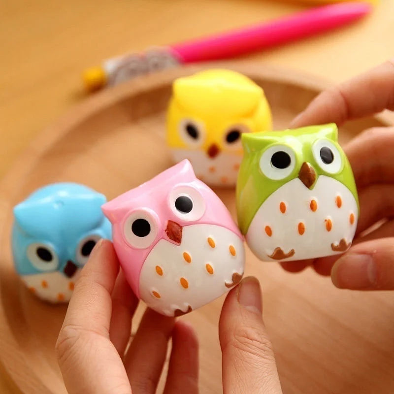 Cute Owl Pencil Sharpener – Mini Kids School Supply Pencil Sharpener Axl