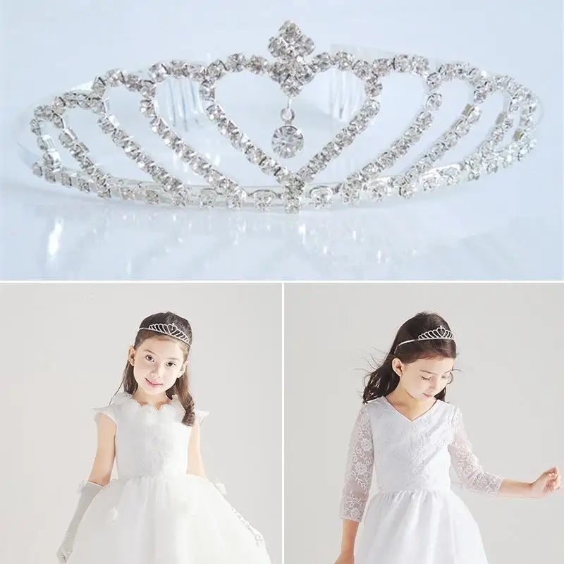 Crystal Bridal Crown Headband – Wedding & Birthday Hair Accessory Crown Headband Axl A