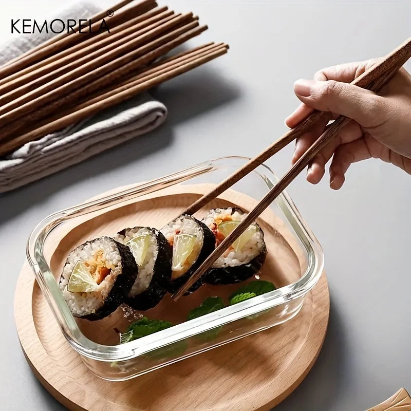 5-Pack Natural Wooden Chopsticks – No Paint No Wax Wooden Chopsticks Axl