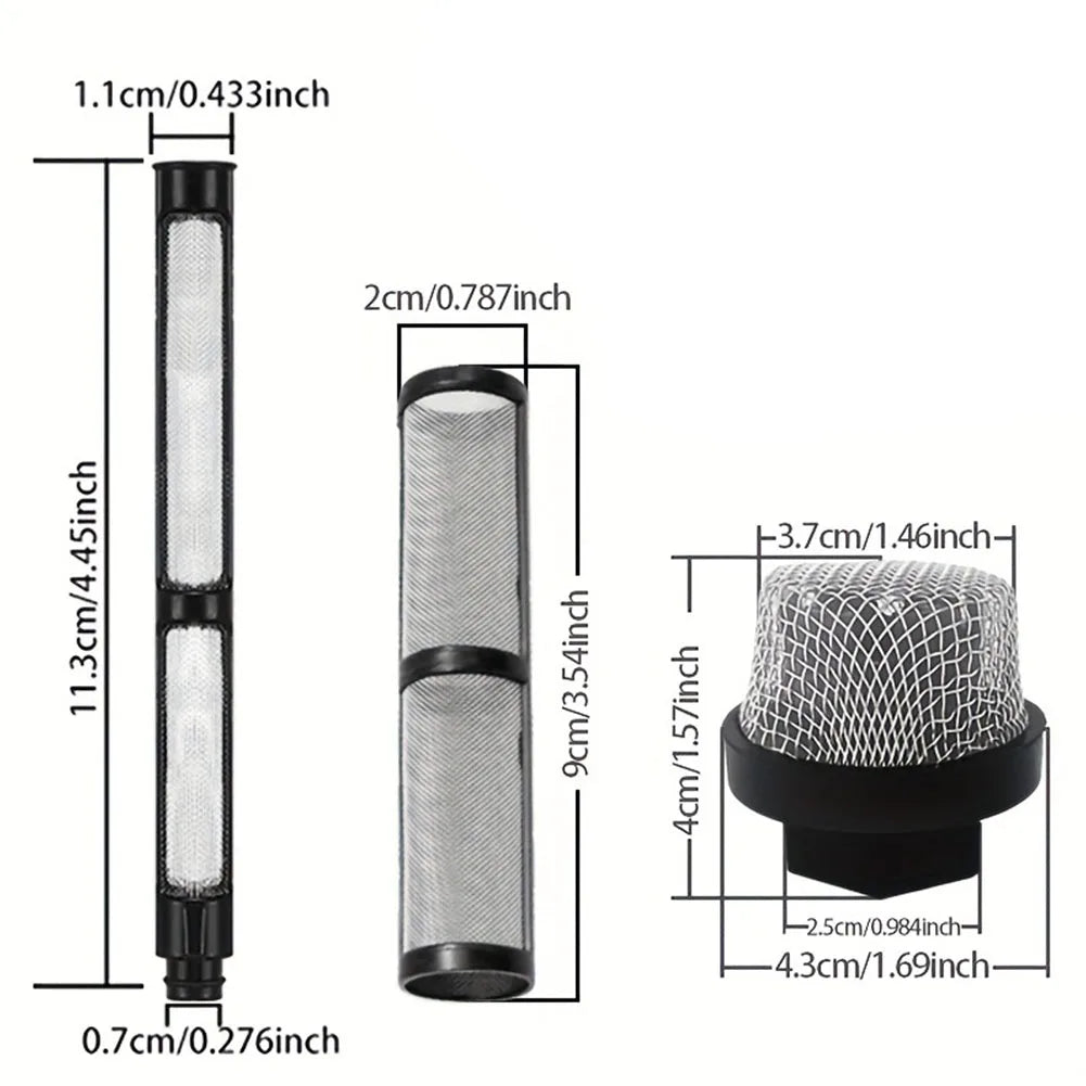 Airless Spray Equipment Filter Set – 13-Piece Stainless Steel Spray Equipment Filter Axl