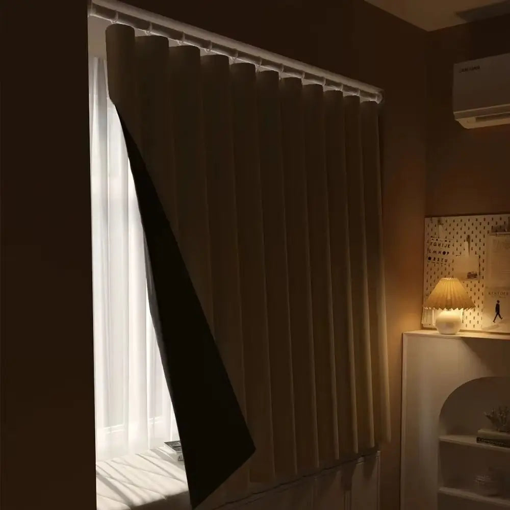 Blackout Hook Curtain Panel – 90% Light Blocking Bedroom Blackout Curtain Panel Axl