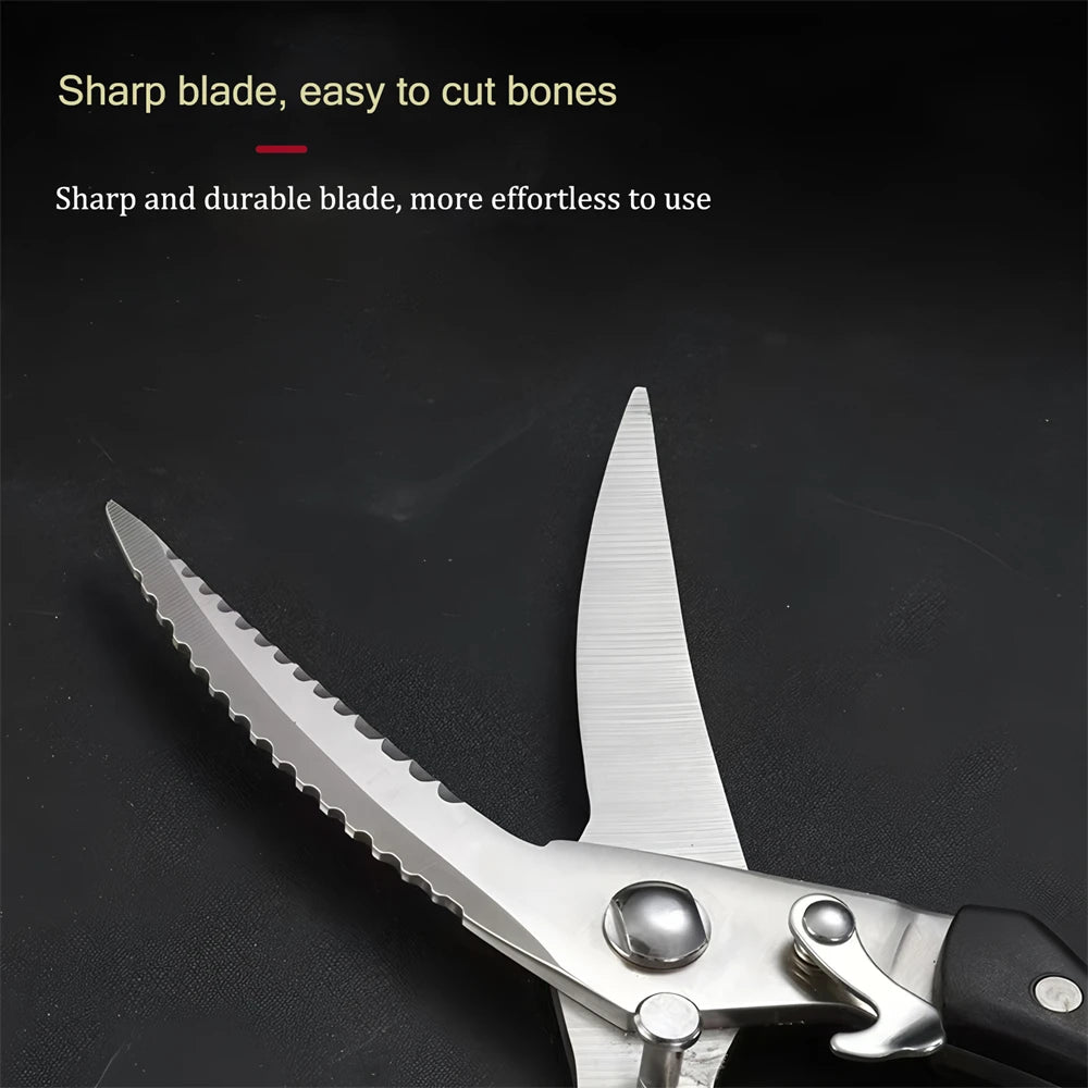 Stainless Steel Kitchen Scissors – Meat, BBQ & Food Shears Kitchen Shears Axl