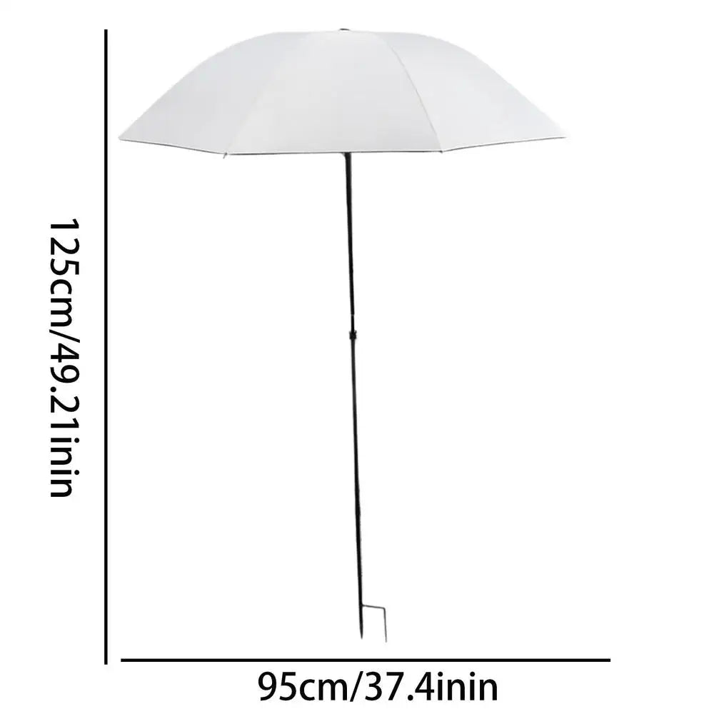 Plant Shade Umbrella with Metal Stake – UV & Rain Protection Garden Shade Umbrella Axl Beige