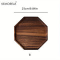 KEMORELA Acacia Wood Serving Tray – Octagonal Dinner & Dessert Plate Wood Serving Tray Axl B