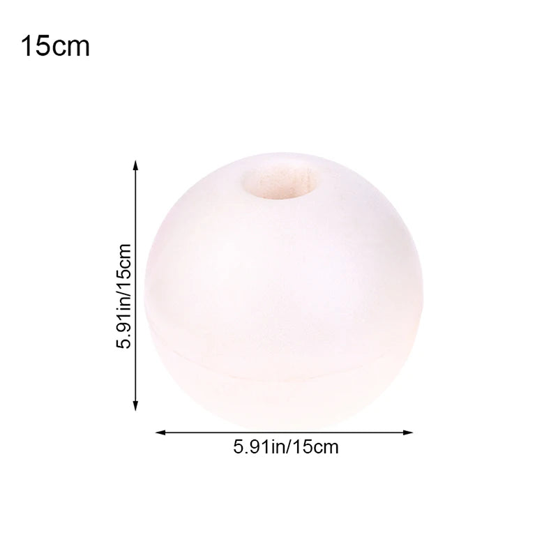 Round PVC Foam Buoy Float – Kayak, Boat & Crab Pot Marker Marine Buoy Float Axl 15cm White