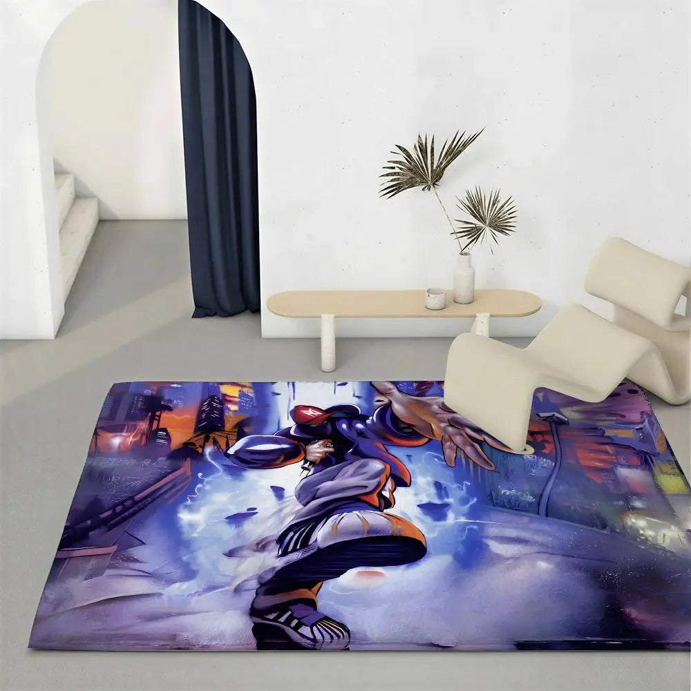 Limp Bizkit Flannel Floor Mat – Non-Slip Indoor Rug Flannel Floor Mat Axl White2 60x90cm