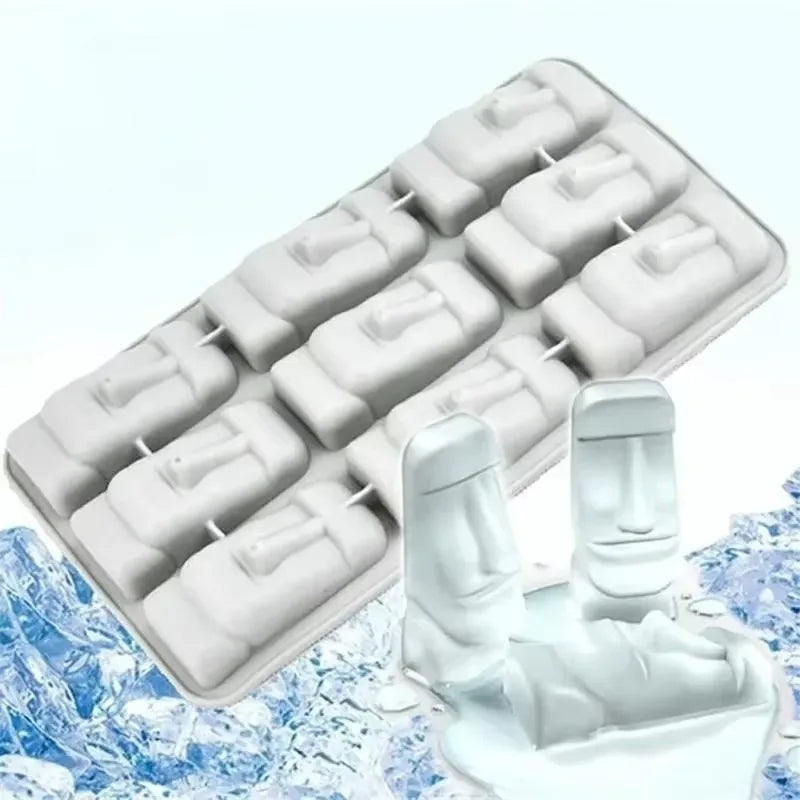 Moai Silicone Ice Cube & Mini Cake Mold – DIY Tray Silicone Ice Mold Axl