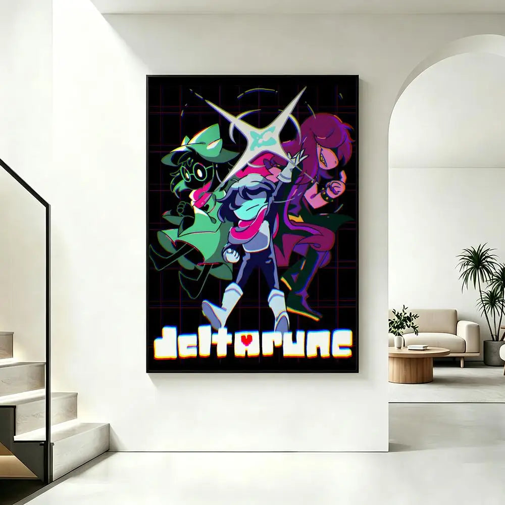 Deltarune HD Game Art Poster – Sticky Wall Decor Print Wall Art Poster Axl
