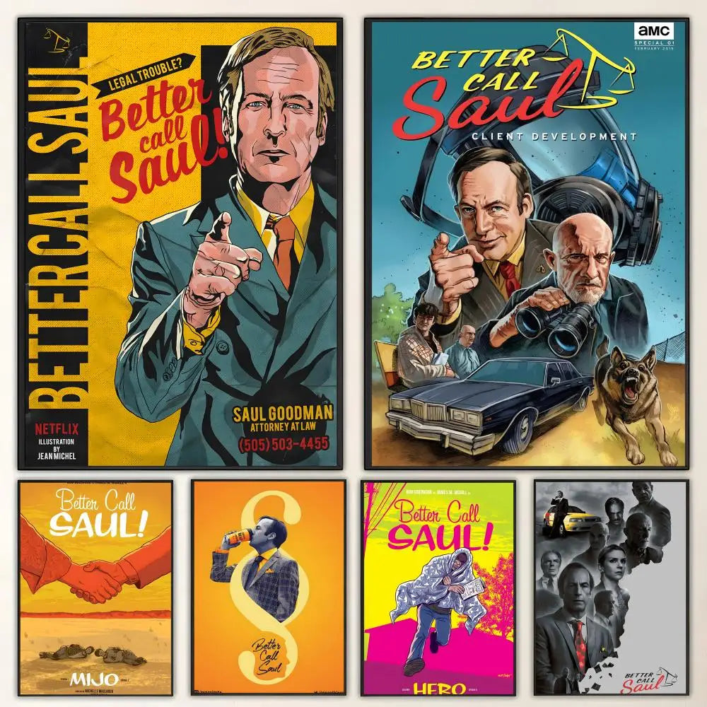 Better Call Saul Wall Poster – HD Waterproof TV Series Art Wall Art Poster Axl