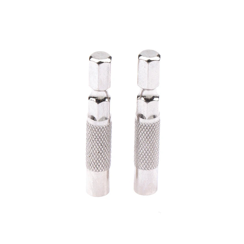 2-Pack 6.35mm to 4mm Hex Shank Bit Adapter – Magnetic Holder Bit Adapter Set Axl 2Pcs