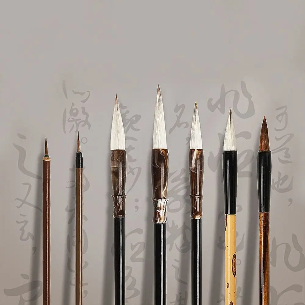 Chinese Calligraphy Brush – Wolf Hair Wood Art Paint Brush Calligraphy Art Brush Axl