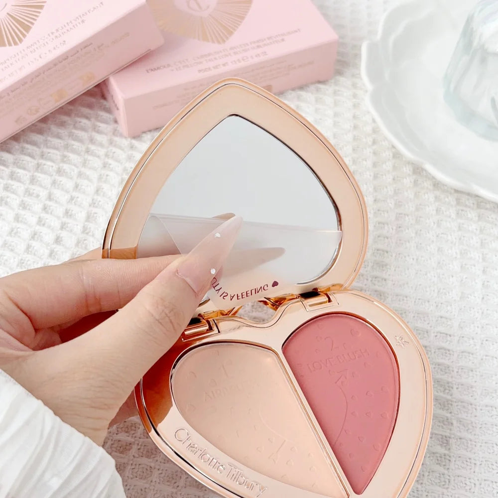 Charlotte Tilbury Powder Duo Blush with Moisturizing Oil | Makeup Powder Duo Blush Axl