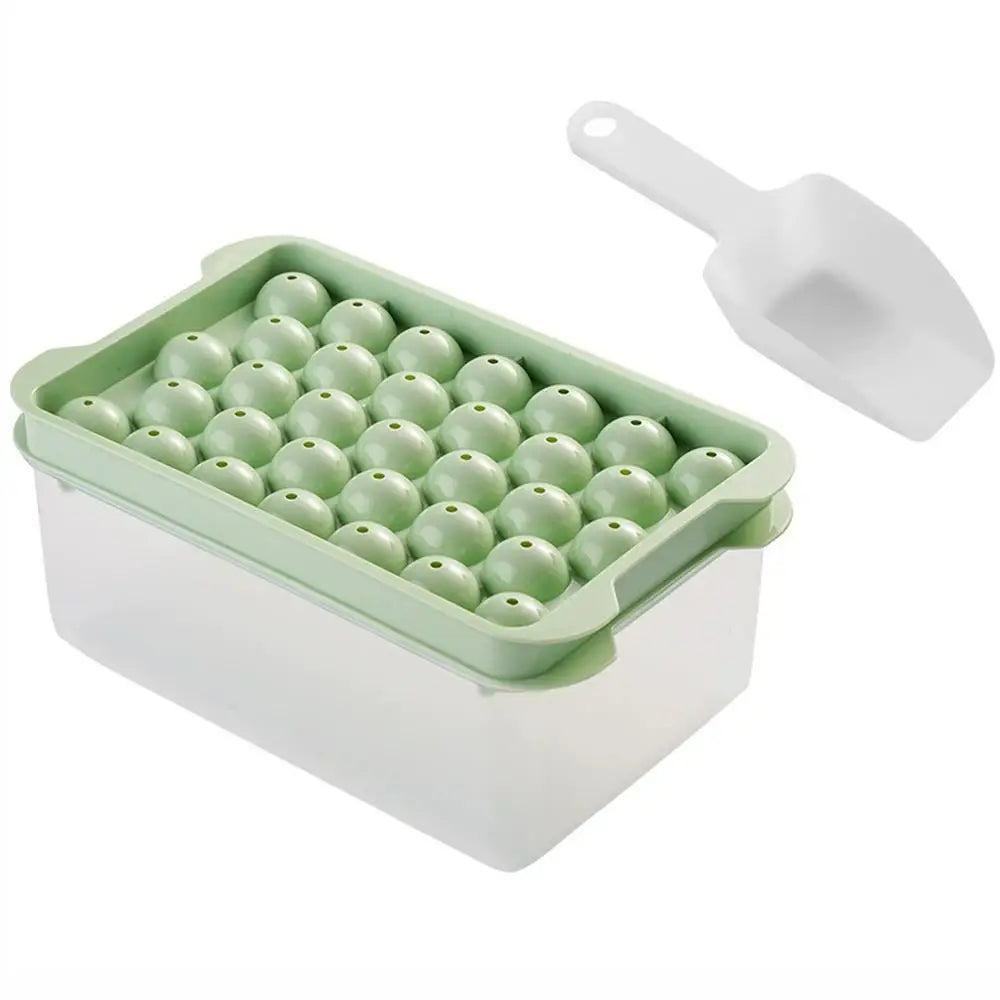 Large Capacity 3-Piece Ice Cube Tray Set – Easy Release Mold Ice Cube Tray Axl Green
