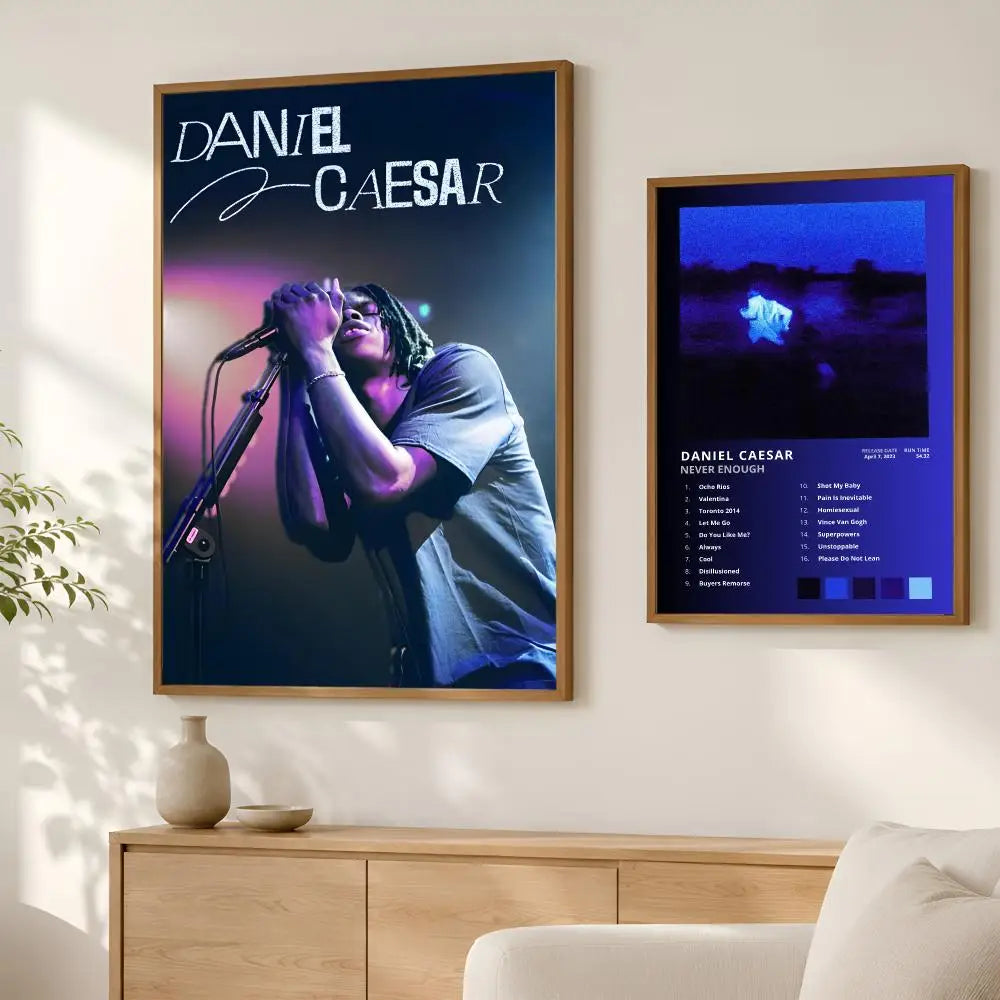 Daniel Caesar HD Self-Stick Wall Art Poster – Waterproof Decor Wall Art Poster Axl