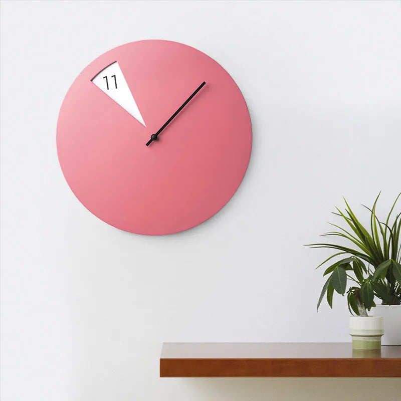 Nordic Silent Wall Clock – 12" Minimalist Modern Home Decor Silent Wall Clock Axl