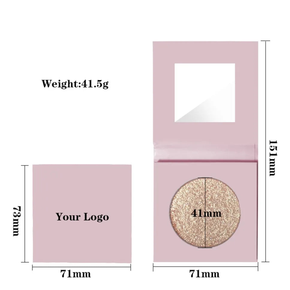 Natural Glow Vegan Highlighter Powder – Private Label 8g Face Highlighter Powder Axl