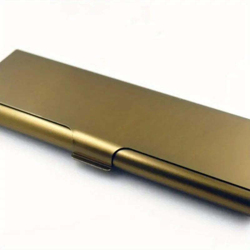 Metal Aluminum Pencil Case – Slim Student Pen Box, 5 Colors Metal Pencil Case Axl