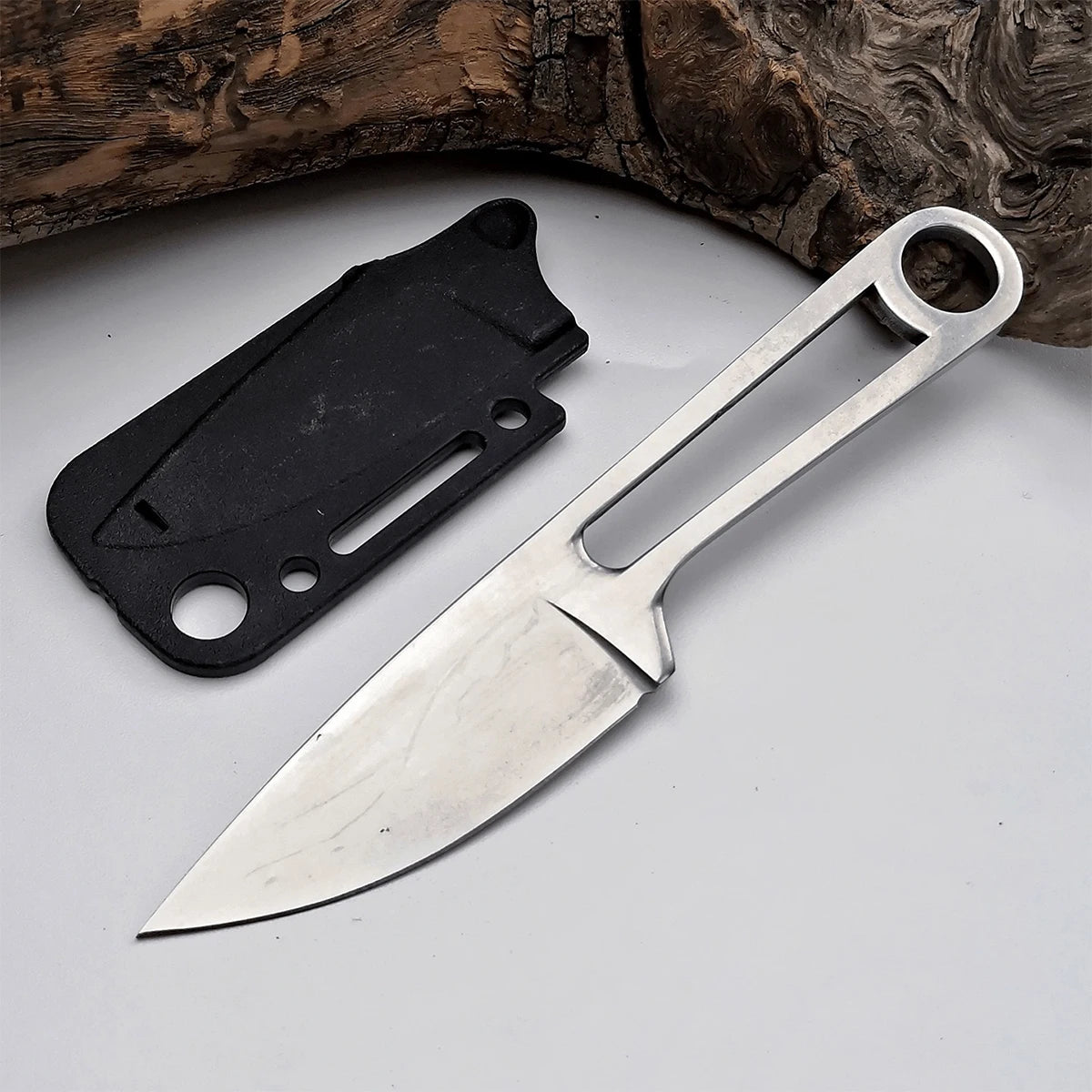 SHENJIU Fixed Blade Knife – Camping, Hunting & EDC Steel Tool Fixed Blade Knife Axl