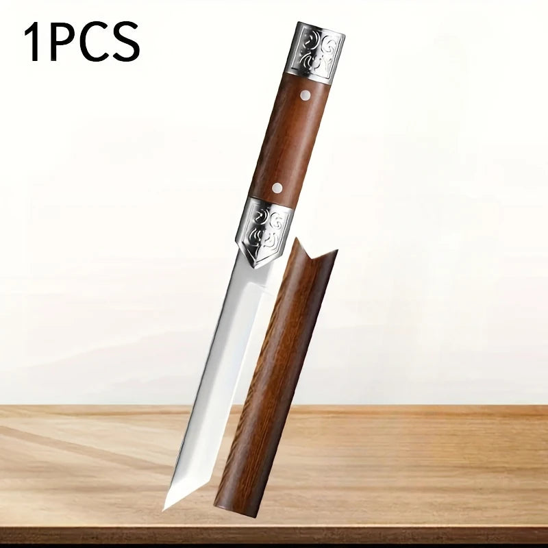 PLYS Mini Fixed Blade Knife with Sheath – EDC Stainless Steel Fixed Blade Knife Axl 1PCS