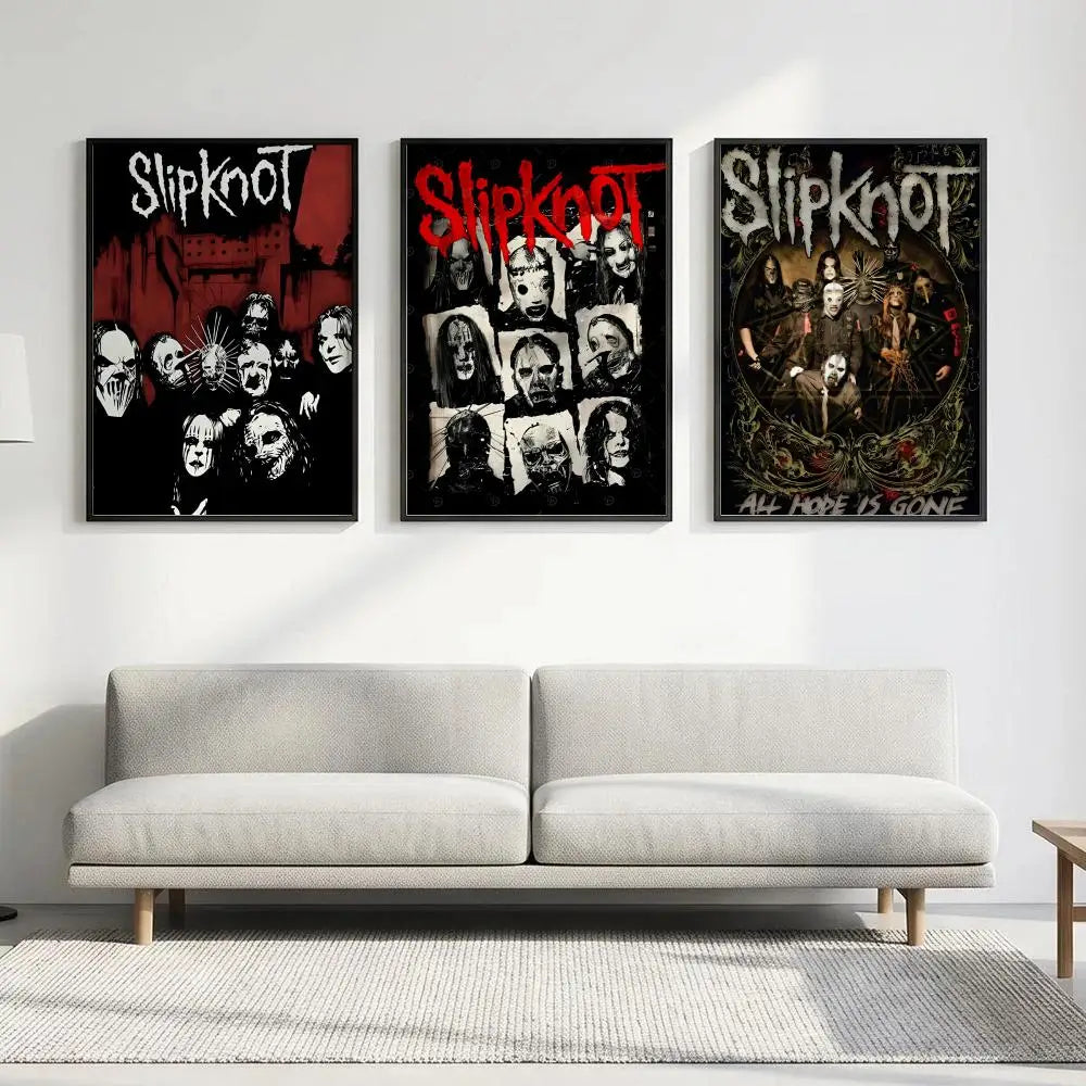Slipknot Band HD Art Poster – Waterproof Sticky Wall Decor Wall Art Poster Axl